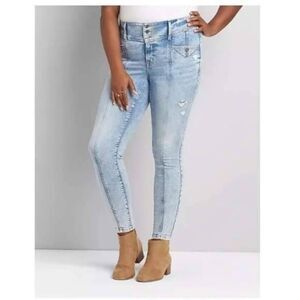 Lane Bryant Jegging Jeans Women's Plus Size 24 Blue Denim Flex Magic Waistband H